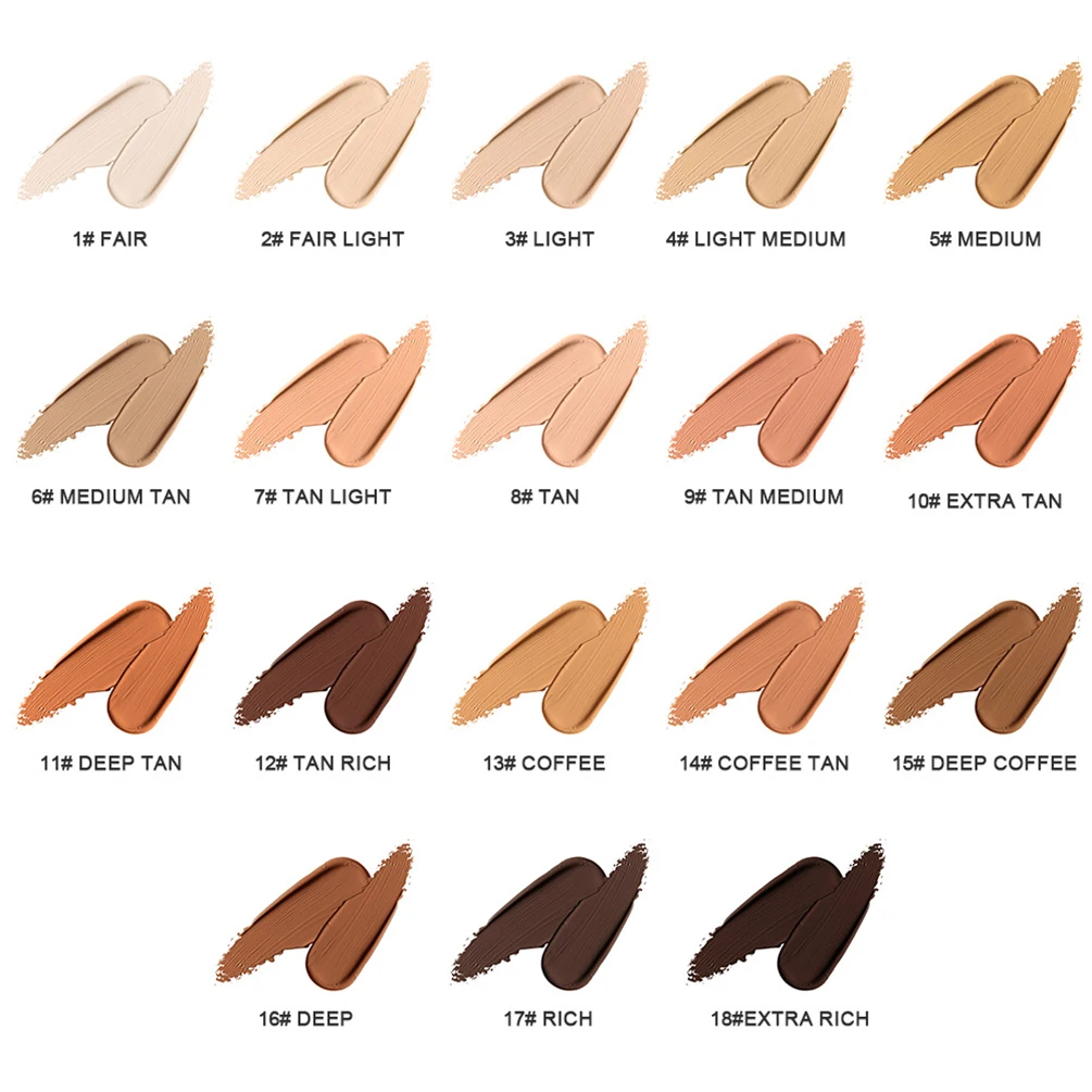 Private Label 8.5ml Liquid Concealer Custom Logo Nature Matte Full Coverag Long-lasting Makeup Wholesale White Box Glass Bottle