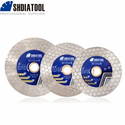 SHDIATOOL 1pc Double Sided Diamond Cutting Disc Saw Blade Hex Segment Tile Ceramic Marble Grinding Wheel Granite Cut Plate