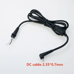 DC cable Connector 2.35*0.7mm 2.5*0.7 With Cord Cable For ASUS Eee PC Netbook 2.35*0.7 power cord ultra small head copper cable
