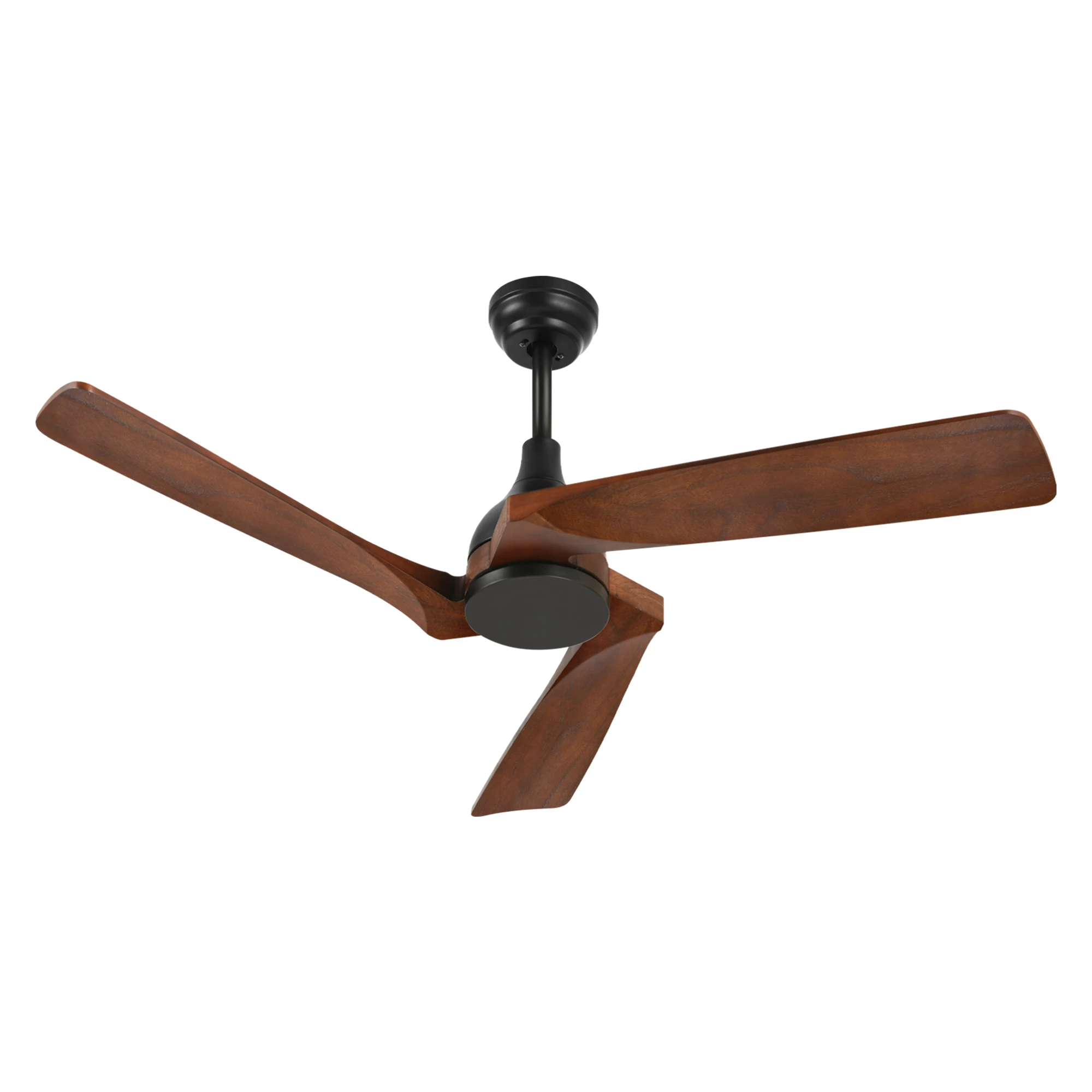 52 Inch Ceiling Fan without Light Modern Ceiling Fan w/Remote Control 3 Blades