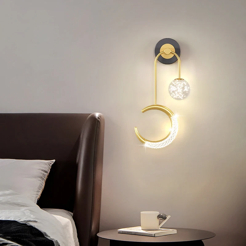 LED Wand leuchte Wand dekorative Licht Schlafzimmer Licht drei Farben einfaches Licht Luxus Wohnzimmer Licht warme Möbel Dekoration