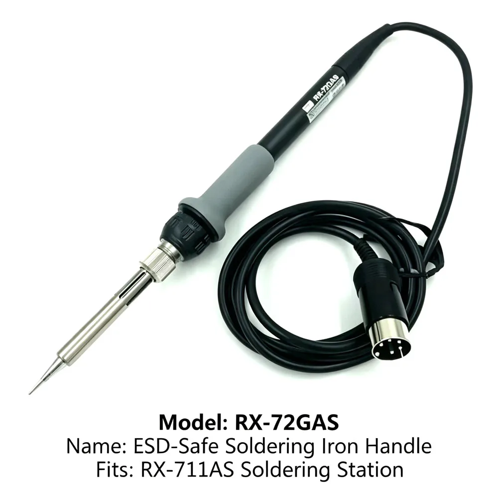 Original GOOT Replacement Parts for RX‑711AS Soldering Station RX‑72H Heater, RX‑72GAS Handle, TQ‑77NUT Collar, RX‑72HP Barrel