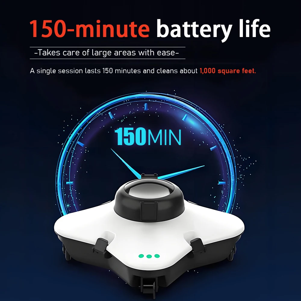 Pool Cleaning Robot Cordless Smart Vacuum Cleaner Pool Cleaning Machine Mini Underwater Cleaning Tools for Spa Landscape Pool