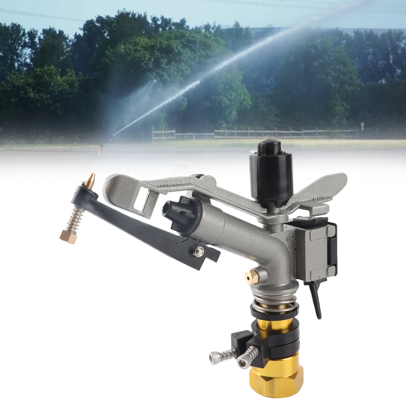 

Water Sprinkler Irrigation Sprinkler 1-1/2in FNPT Auto Rotating 0.2 To 0.6MPa Wider Coverage Area for Lawn