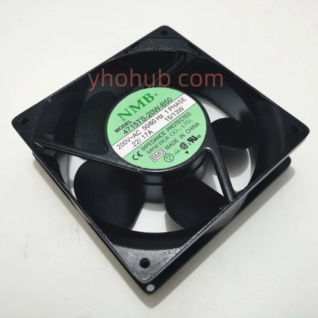 

NMB-MAT 4715TS-20W-B50 BM0 AC 200V 17W 120x120x38mm 2-pin Server Cooling Fan