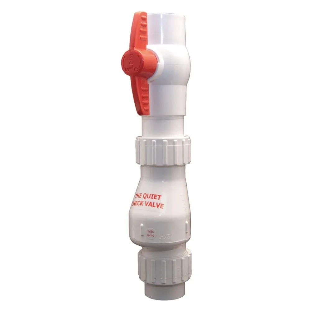 

PVC Swing Check Valve 2 Inch Inline Single Union Solvent Weld Connections