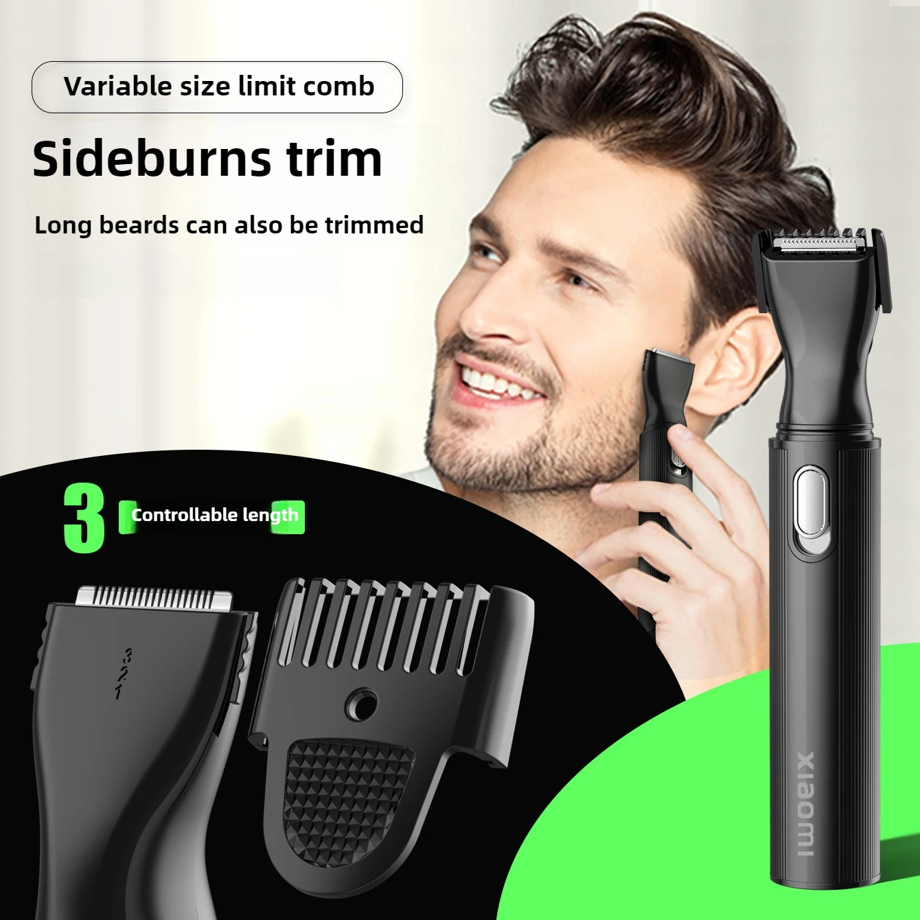 新しい Xiaomi 4 in 1 電気鼻耳ヘアトリマー男性用無痛 USB 充電式もみあげ眉毛ひげバリカンシェーバー