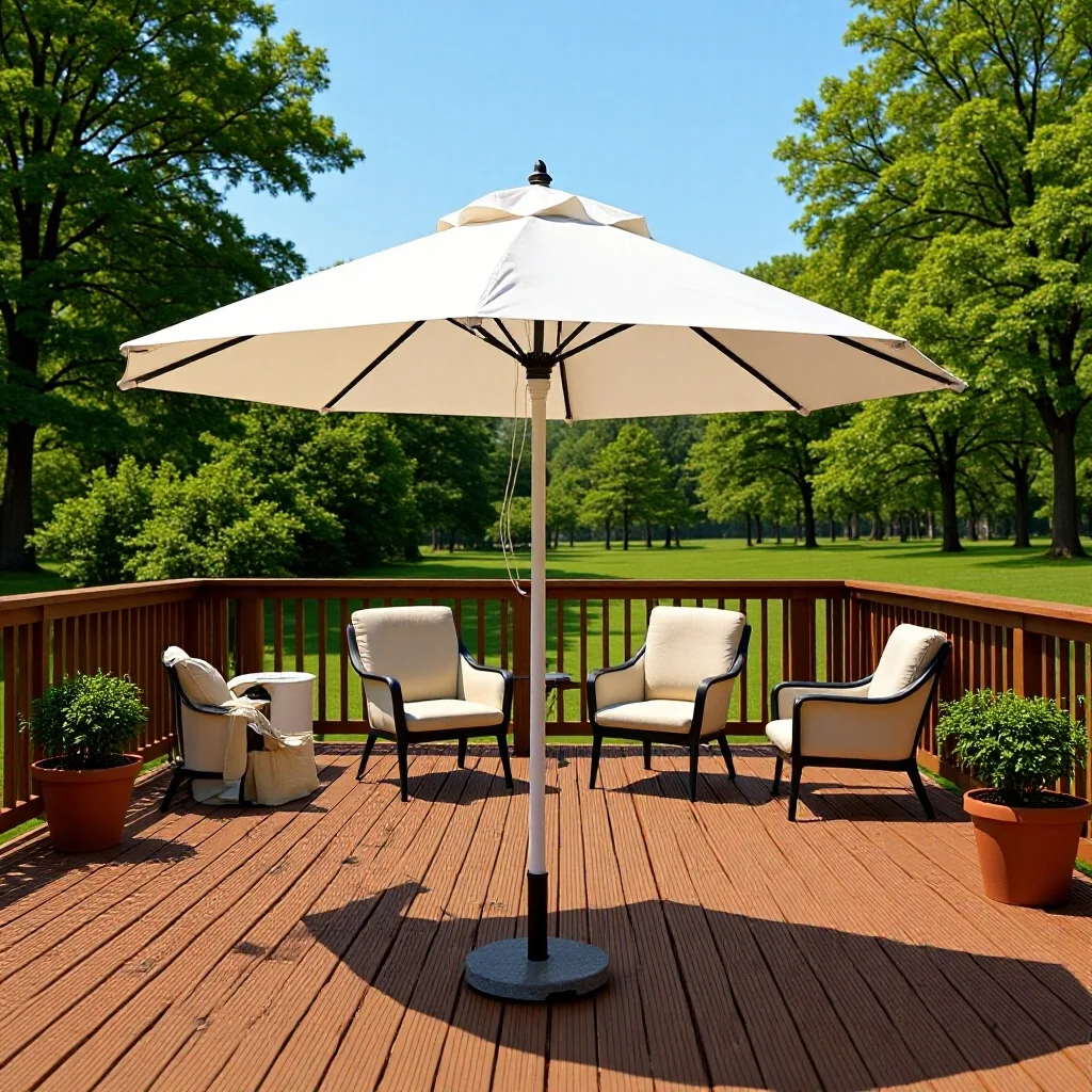 High quality aluminum middle column pull rope pulley open and close parasol 48mm outdoor umbrella aluminum alloy rod wood