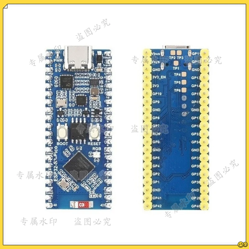 The ESP32 S3 Bluetooth Wi-Fi development board is compatible with the Raspberry Pi Pico interface