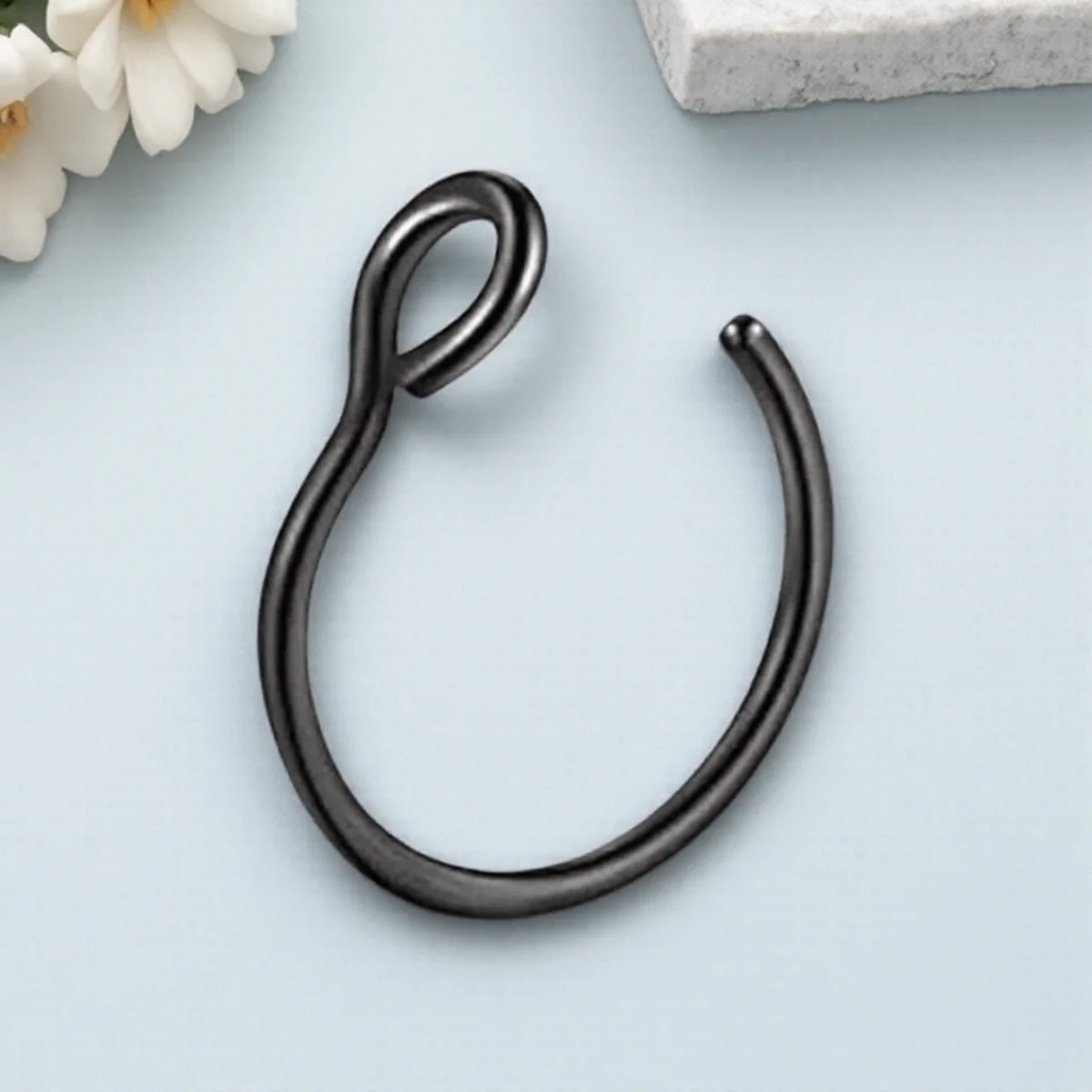 

316L Stainless Steel Clip On Nose Ring Fake Nose Hoop Stud Body Jewelry for Women Men Fashion Nose Piercing Accessories