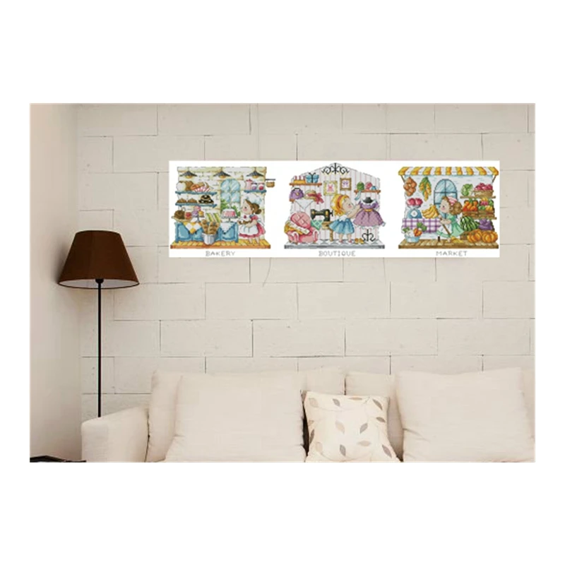 

Cross-stitch kit DIY embroidery tool kit Optional printed handcrafted intersection point kit saga Girl Store series