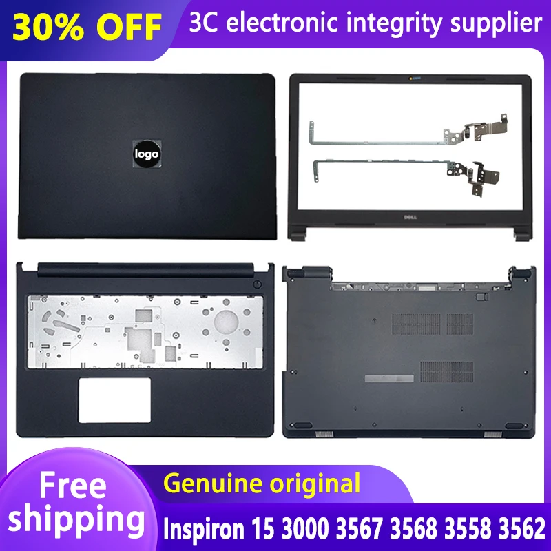 

New Laptop case for Dell Latitude 15 3000 3567 3568 3558 3562 LCD Back Cover Front Bezel Hinges Palmrest Bottom Case Top Housing