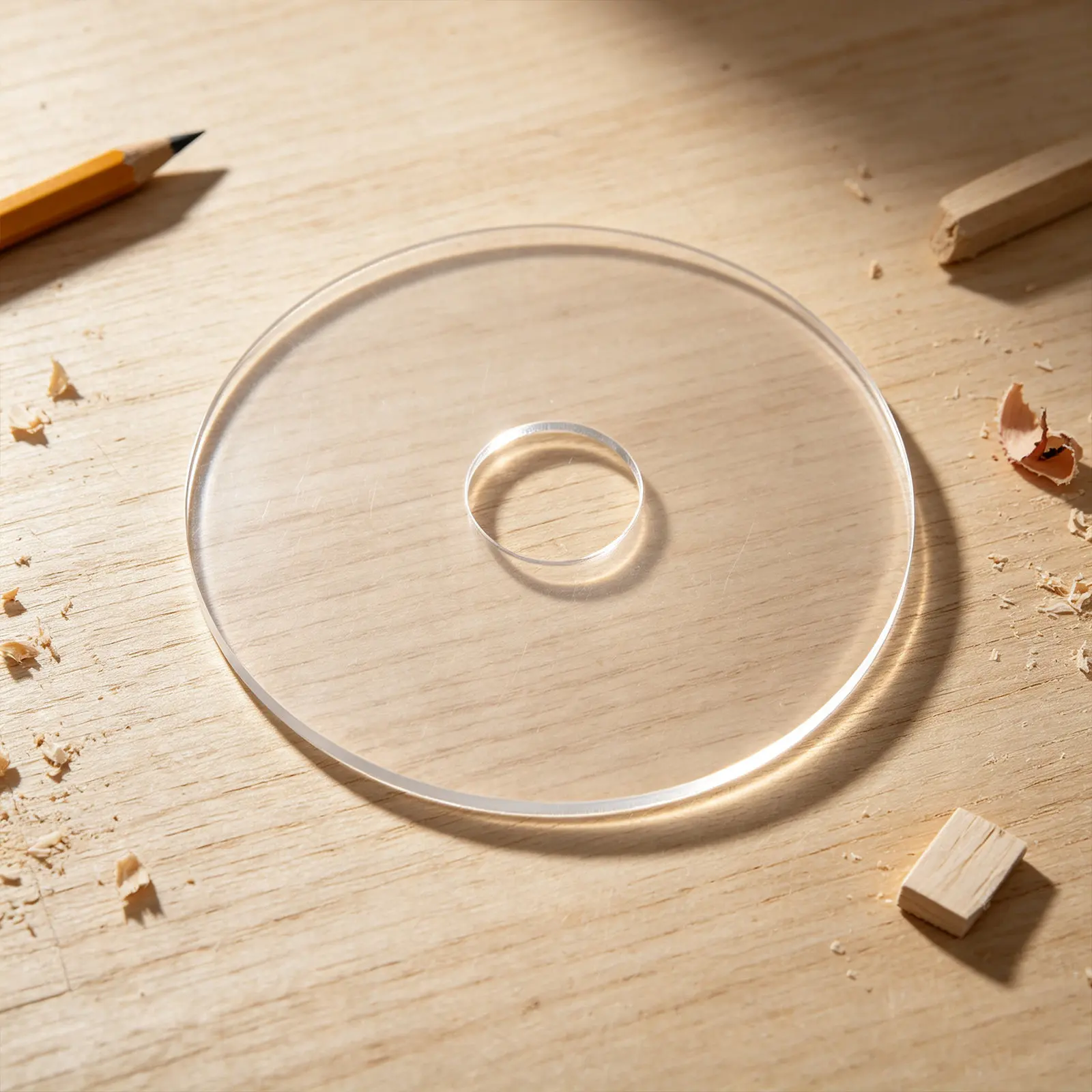 Clear Acrylic Router Template for Woodworking Rectangle Round Valet Tray Tracing Stencils Guide Tools for Crafts DIY Cutting