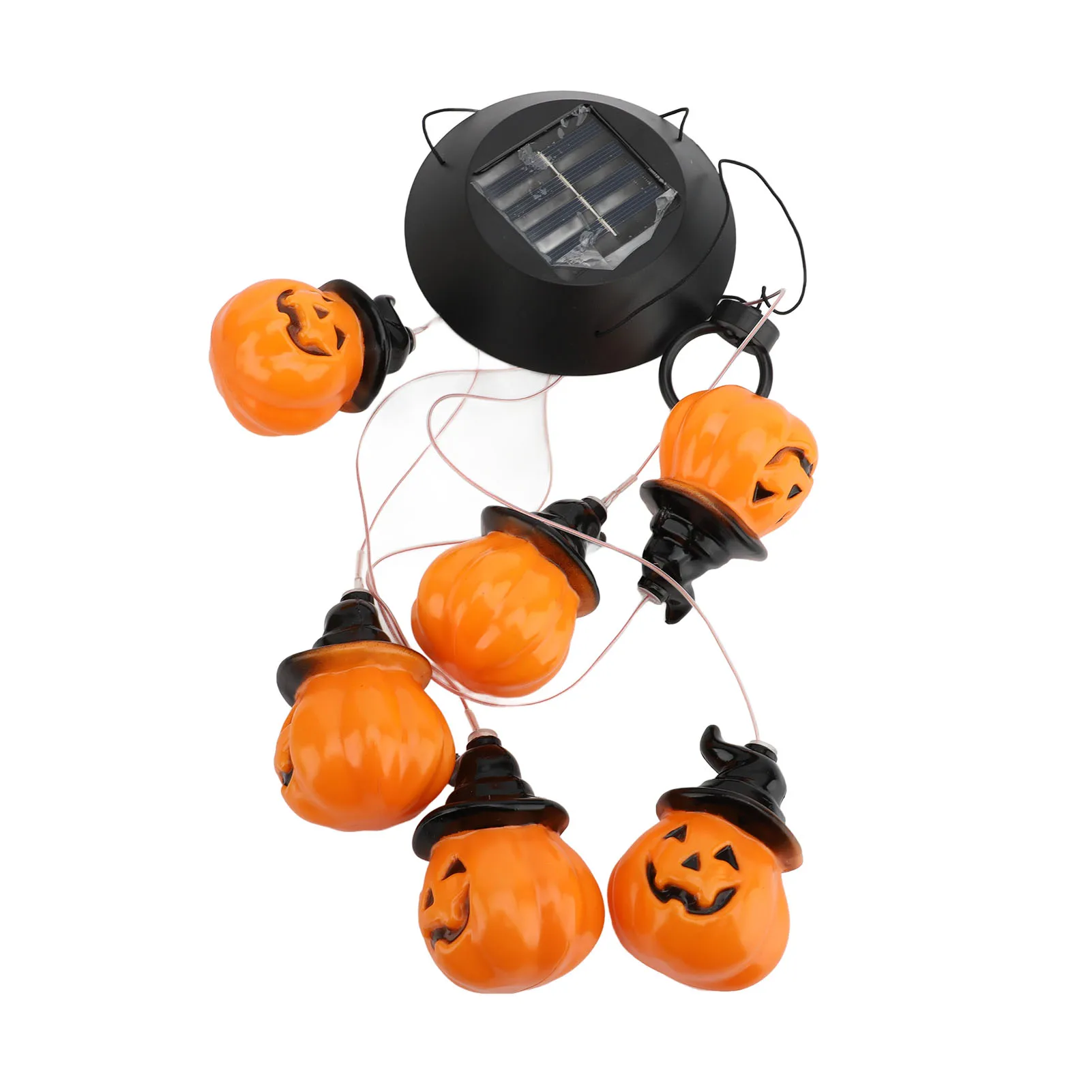 

Halloween Wind Chimes Decor Solar Powered Colorful LED 12H Work Time Energy Saving Solar Halloween Decor Lights for Courtyard