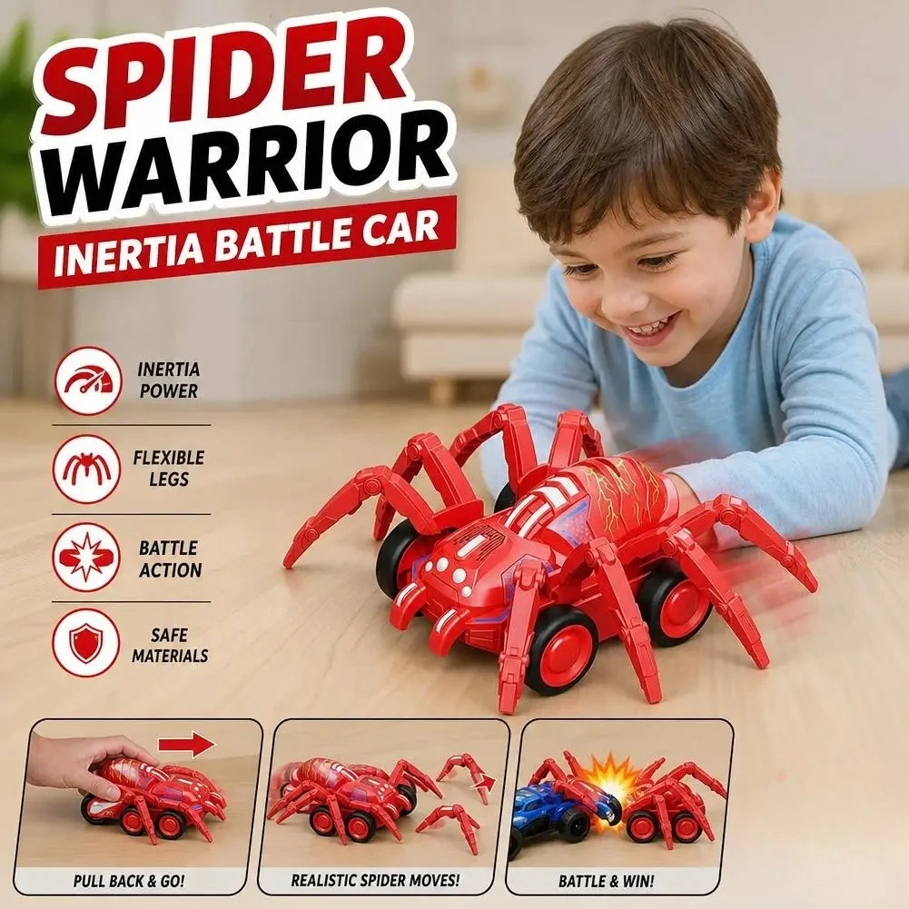 Inertial Crawling Spider Car Climbing Stunt Car Cool Spider Battle Vehicle Simulation Animal Inertia Toy Gifts For Children