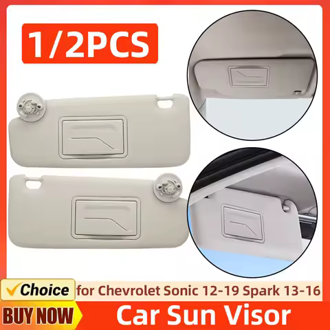 Car Interior Sun Visor Panel Left Right Side Car Front Sun Visor Panel P95327507 P95327509 for Chevrolet Sonic 12-19 Spark 13-16