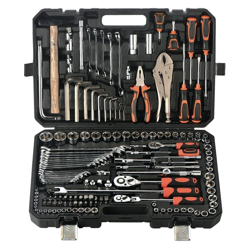 

150pc Home & Garage Mechanics Tool Kit Set. Sockets, Wrenches, Screwdrivers, Pliers and Tools in a Hard Case. OEM ODM Supported