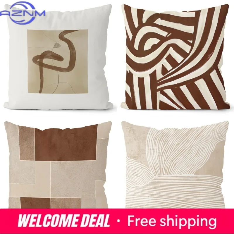 Nordic wabi-sabi retro pillowcase, European classic home sofa decoration, cushion cover
