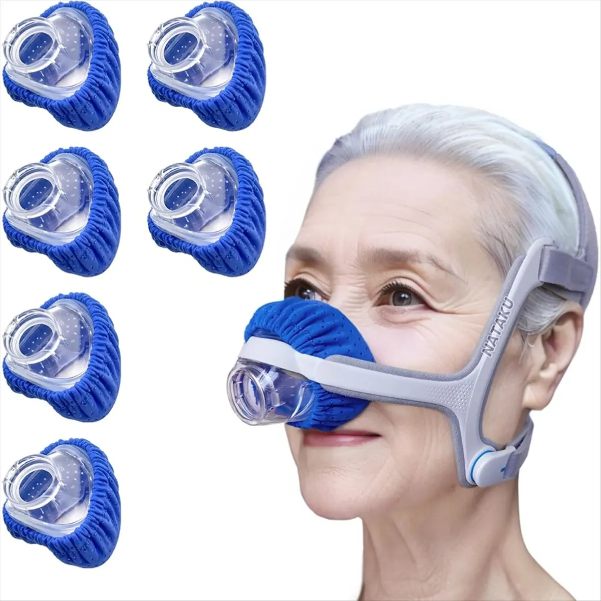 6 عبوات من بطانات قناع الأنف CPAP القابلة لإعادة الاستخدام لـ N20، أغطية قناع C Pap مع نسيج مسامي