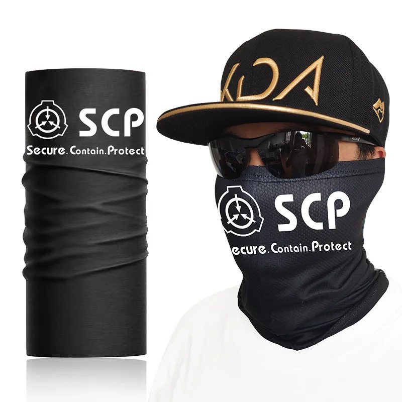 SCP Foundation MTF Sunscreen Motorcycle Cycling Camping Hiking Fishing Balaclava Face Scarf Neck Gaiter Bandana Headband Mask