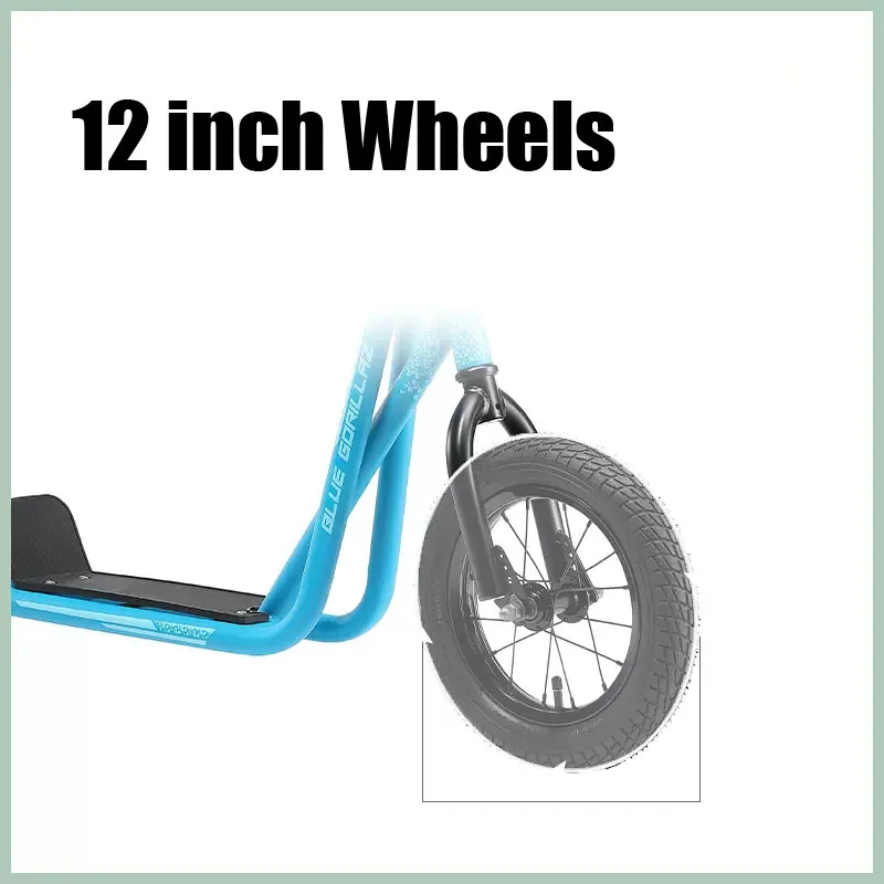 12 Inch Air Wheels Children Scooter With Hand V Hand Brake And Steel Frame