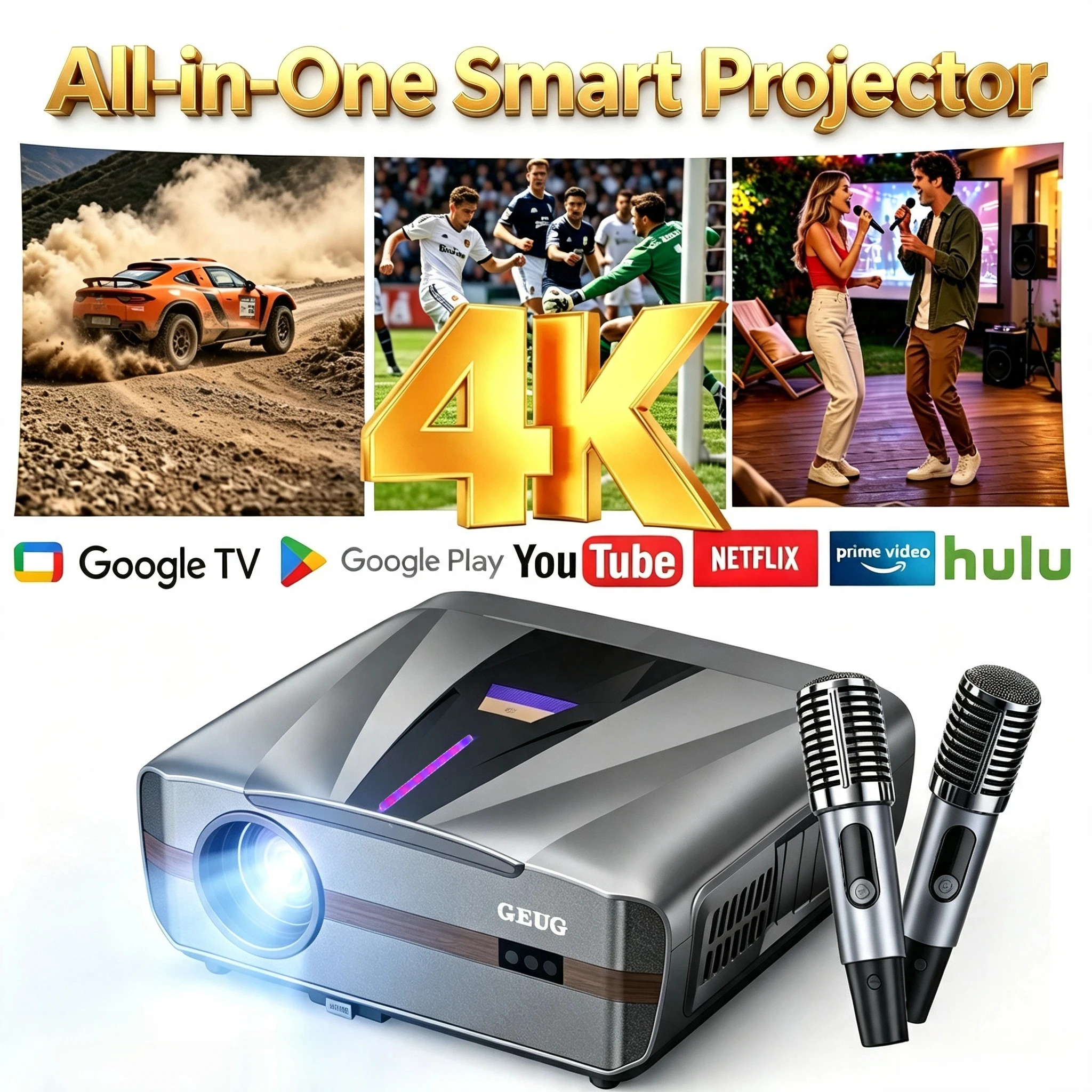 Home Cinema Experience - Neuer 4K UHD Projektor Smart 4200