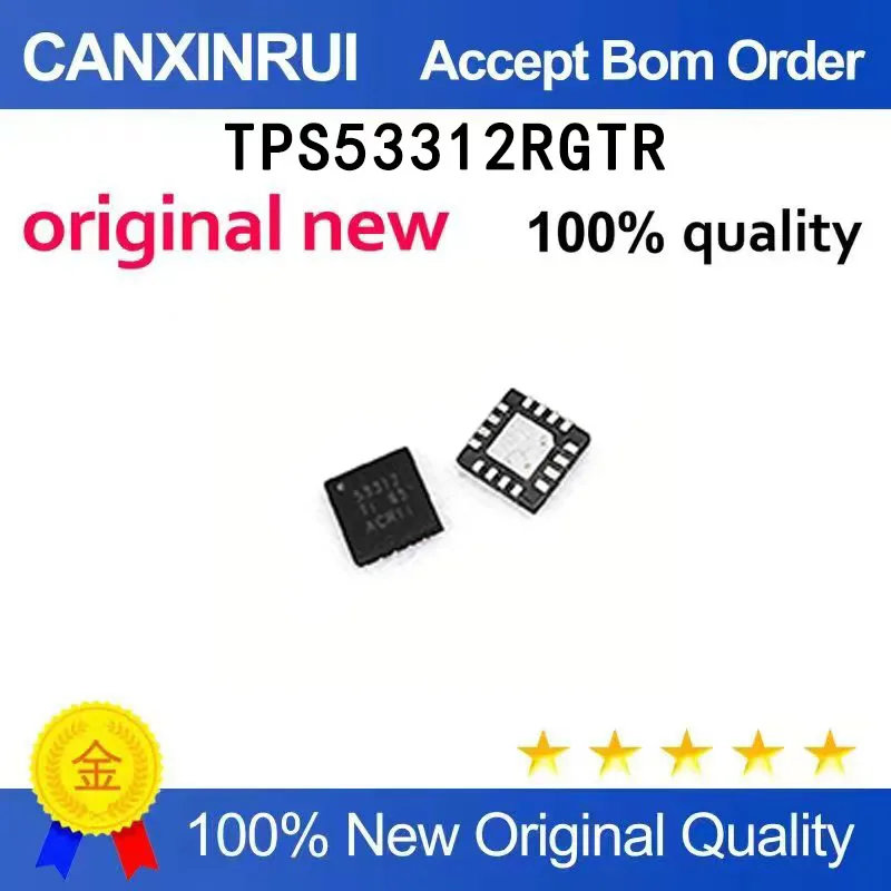 

(5-100 pieces)Brand new original TPS53312RGTR 53312 QFN16 spot chip