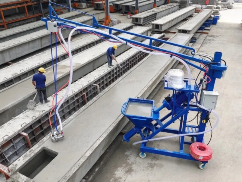380V Industrial GRC Spray Machine With Matching Spray Gun, Reliable GFRC Sprayer For Decor Ornament Fabrication