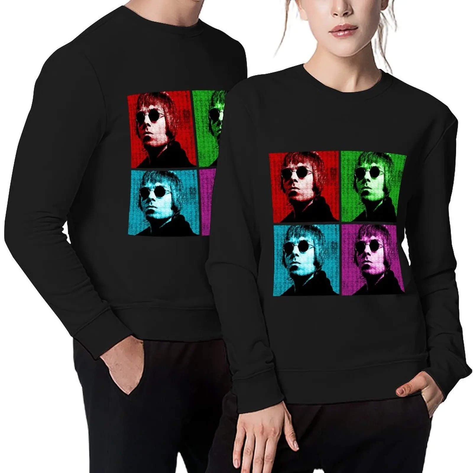 

My Favorite People Liam Gallagher Wonderwall Vintage Retro Pullover men's clothes clothes for men sweatshirts for men