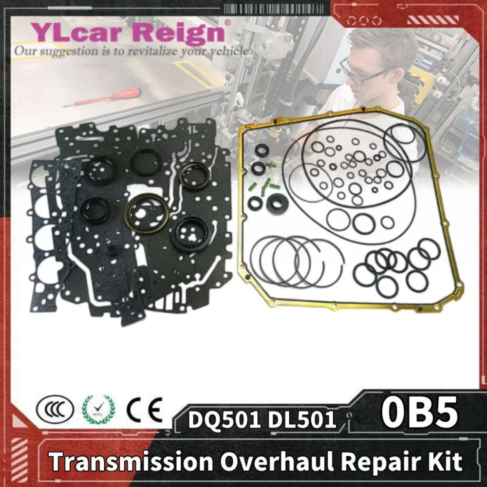 

0B5 DQ501 DL501 Automatic Transmission Gearbox Overhaul Rebuild Repair Kit Seals Gasket Fit O-rings OHK for VW Audi A4 A5 A6 A7