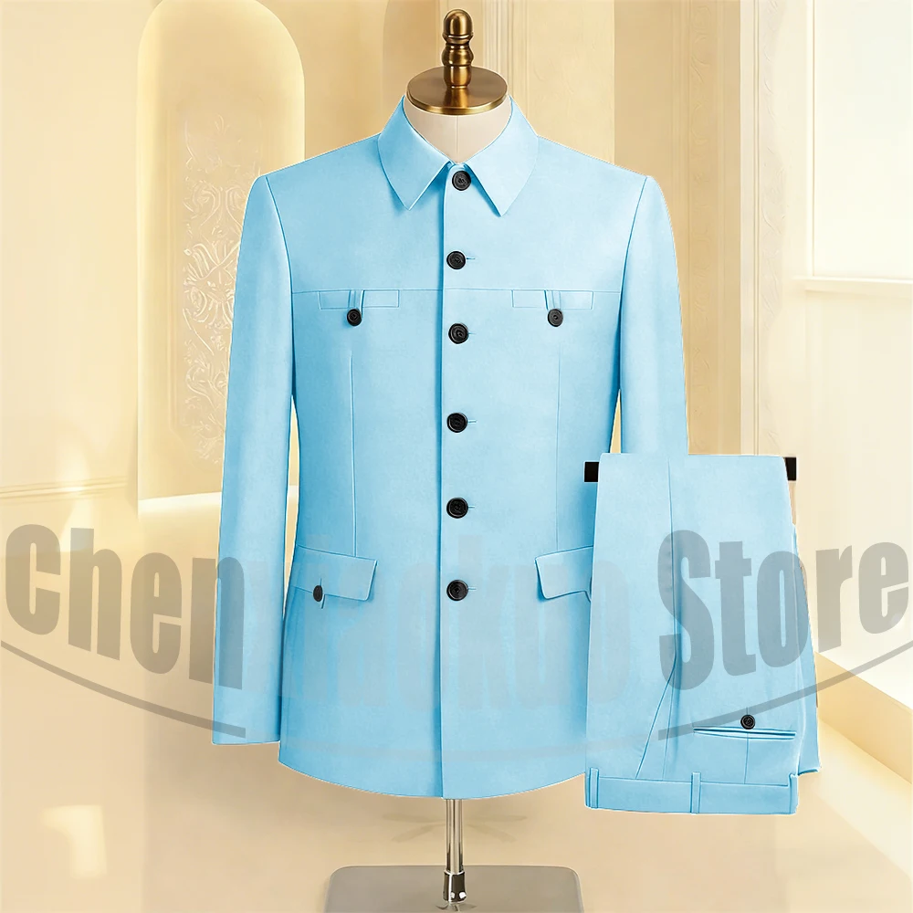 メンズスーツセット 2ピース フォーマルジャケット&パンツ - Elegant Formal Men'S Wear のレビューと価格