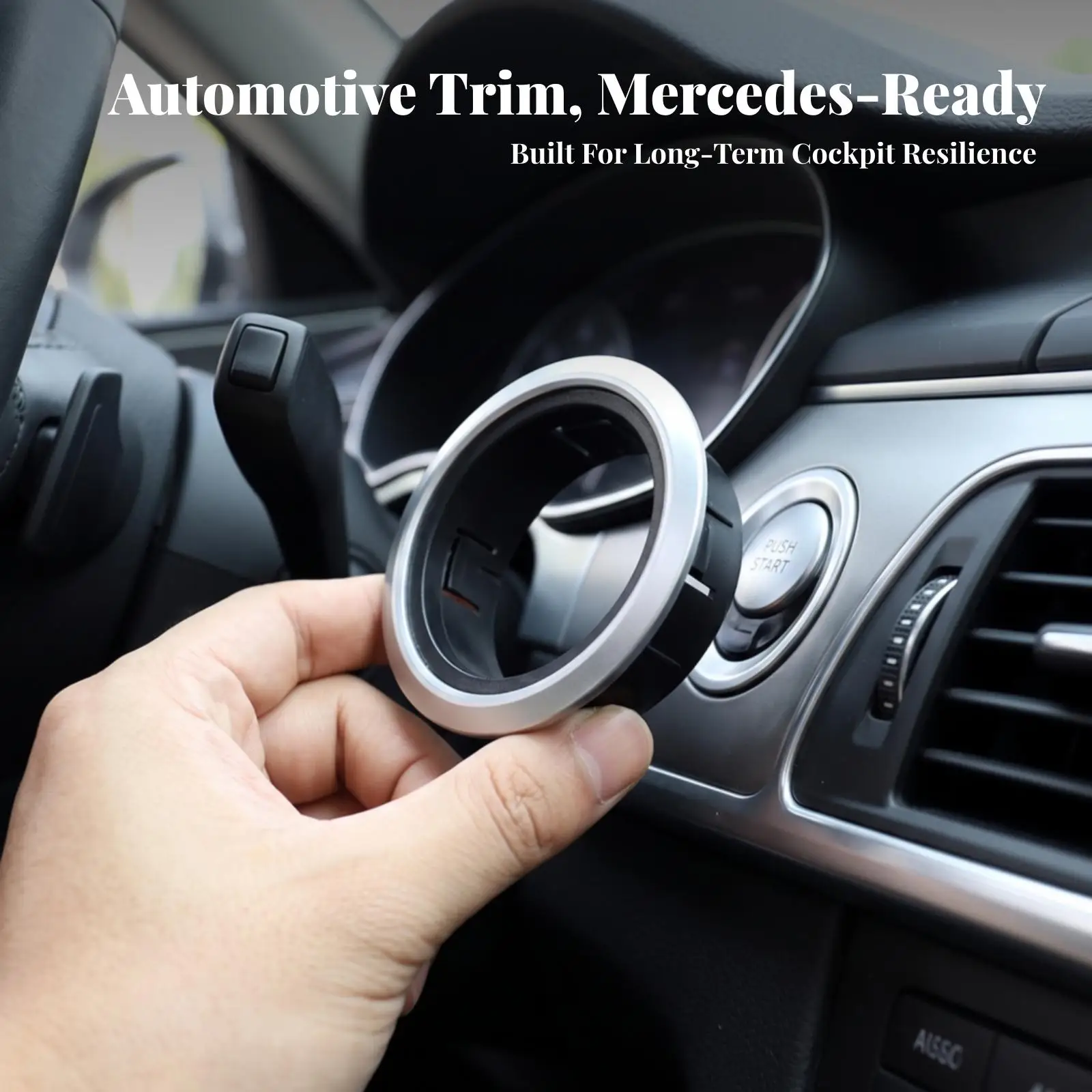 Easy Installation Ignition Button Trim Trim Flush Push-to-on-off Button Trim