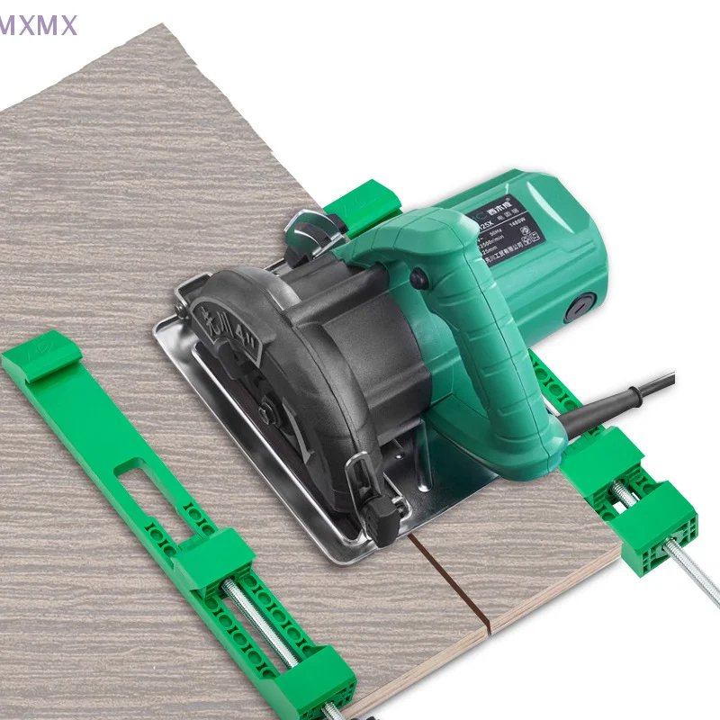 1pc13.5-19.9cm guia de base de máquina de corte ajustável serra circular elétrica fresagem posicionamento braçadeira tarefas ferramenta para trabalhar madeira