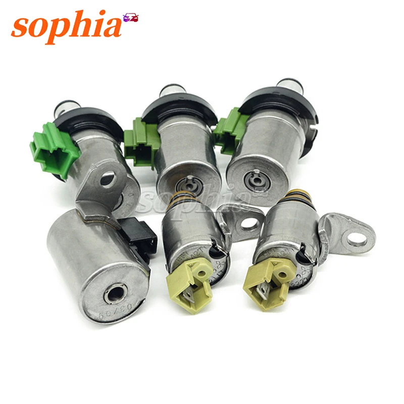 4F27E 6Pcs/Set 48420K-R D48421A Transmission Shift Solenoid Valve Auto Parts For Ford Fiesta Mazda Cars