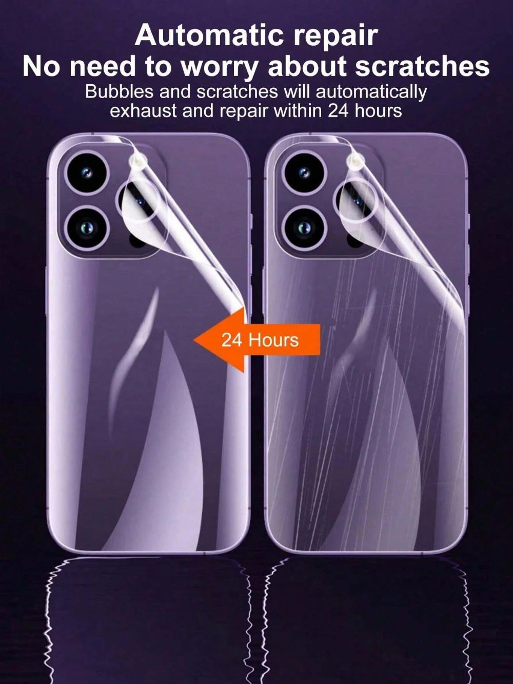 NNBILI 5-2Pcs Zurück Hydrogel Film Für iPhone 16 15 Pro Max Plus 13 14 12 11 XS XR Soft Clear Screen Protector Telefon Zubehör – Detail 5