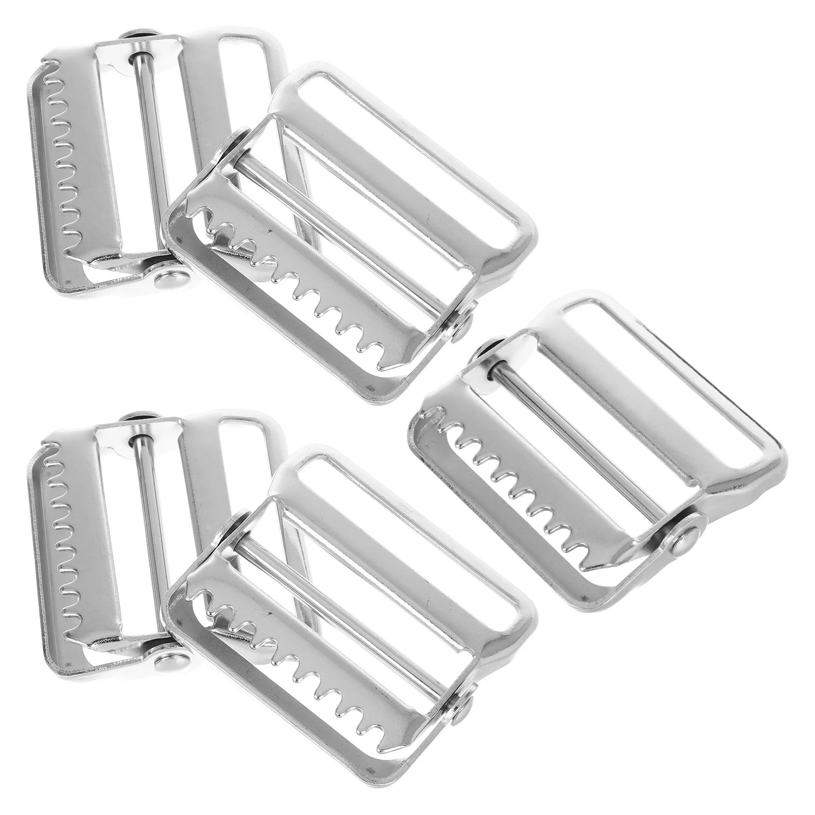 5pcs Metal Buckle For Belts Webbing Clip Adjustable Strap Fastener Replacement Slide Ladder Locking Hardware Iron Adjuster For