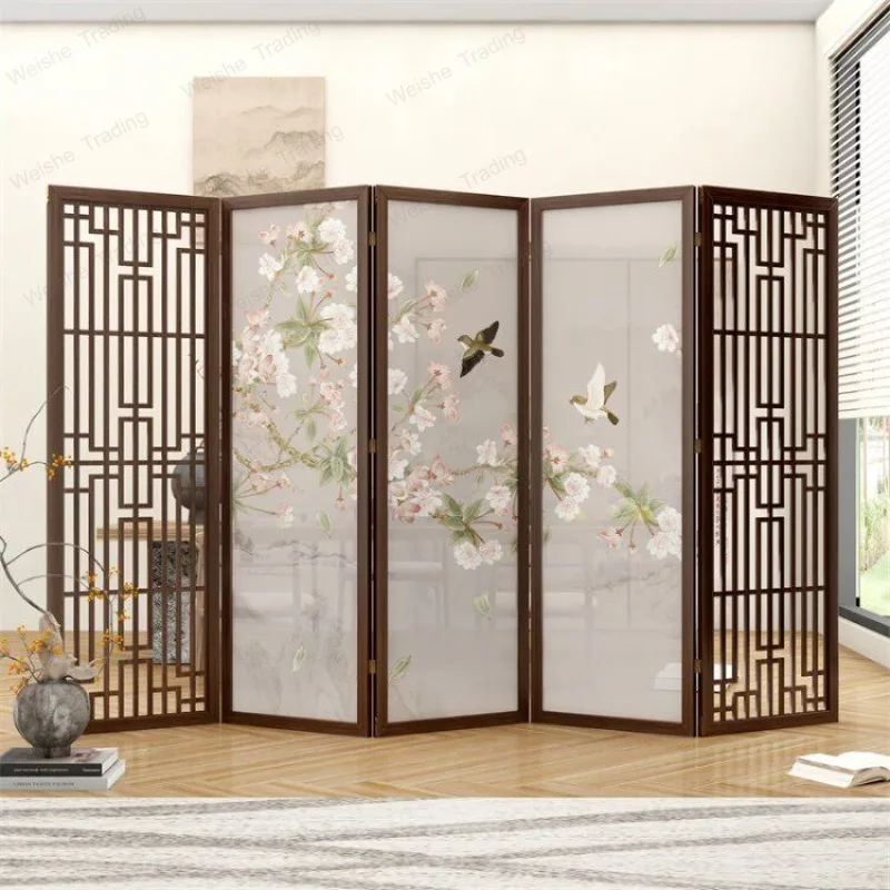 Screen partition, living room entrance porch block office tea room folding movement