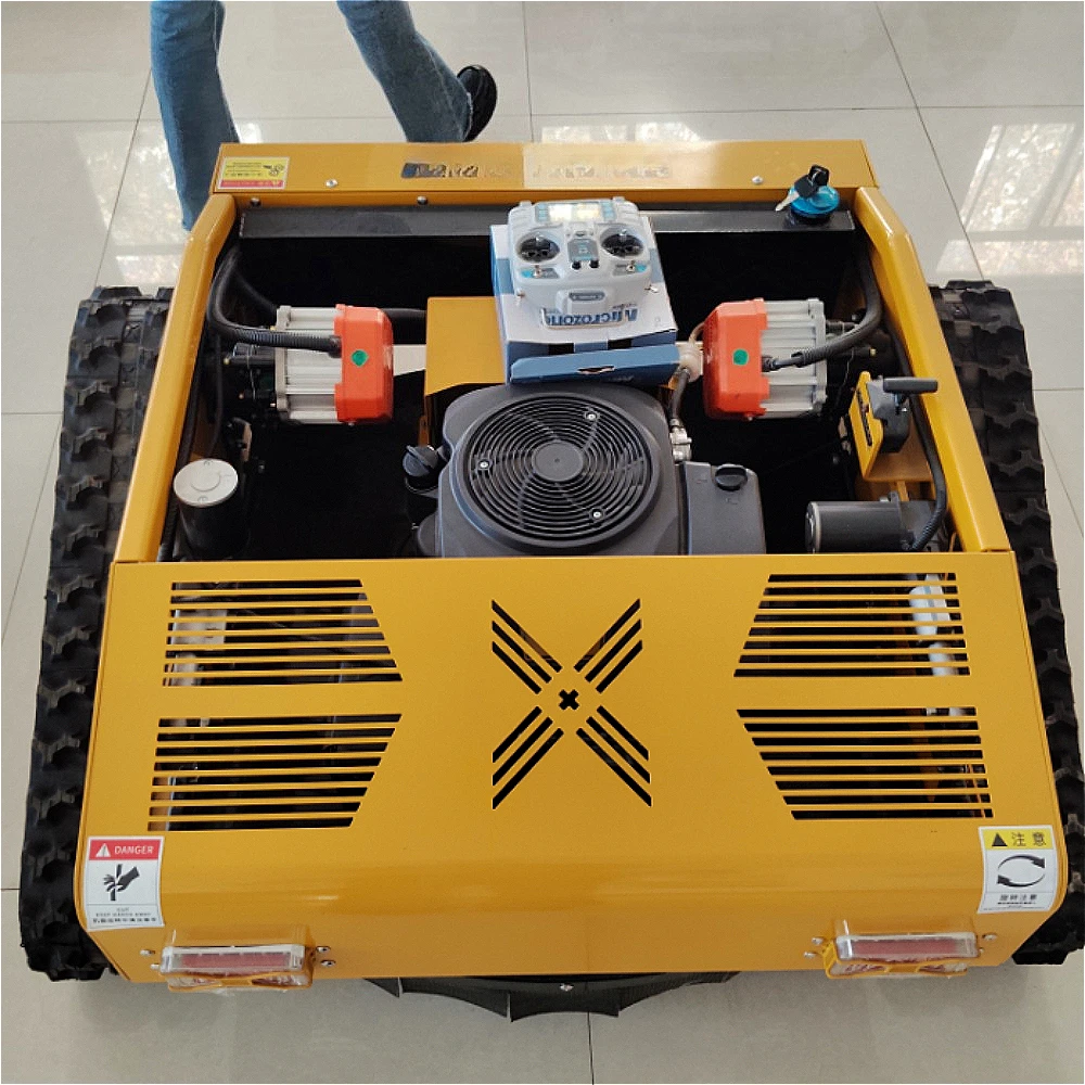 55cm Cutting Width with Snow Shovel Remote Control Reel Mower Garden Crawler Petrol Lawn Mower CE Certified