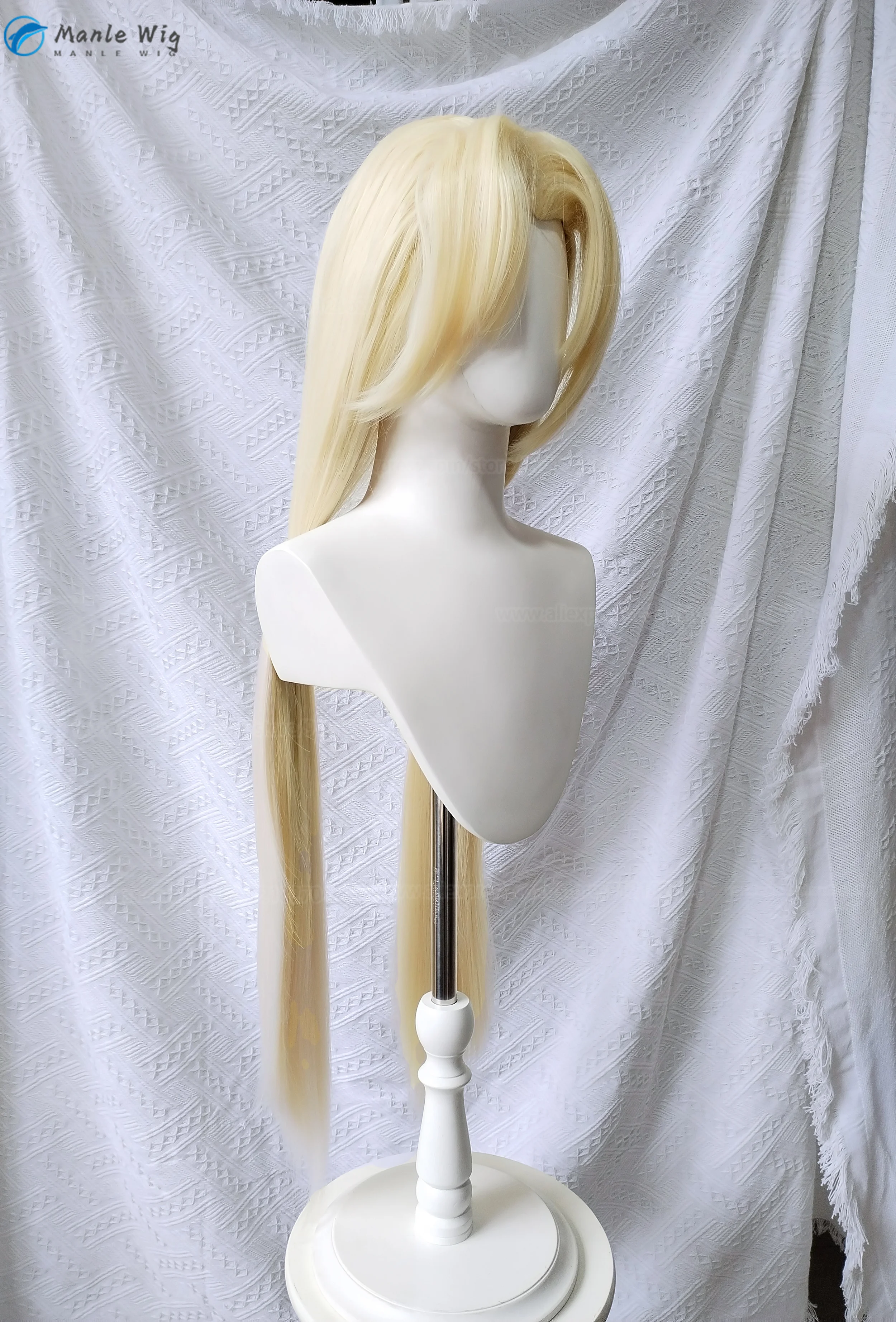 Anime Tsunade Cosplay parrucca 100cm lungo dritto biondo Styled Cosplay donne Costume parrucche capelli resistenti al calore parrucche del partito + parrucca Cap