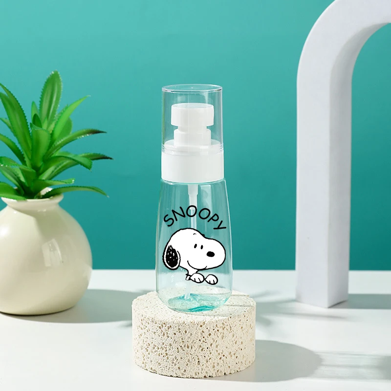 60ML Snoopys Portable Spray Bottle Girls Boys Plastic Refillable Bottles Perfume Sub-bottling Cosmetic Makeup Spray Bottle Gift view 4