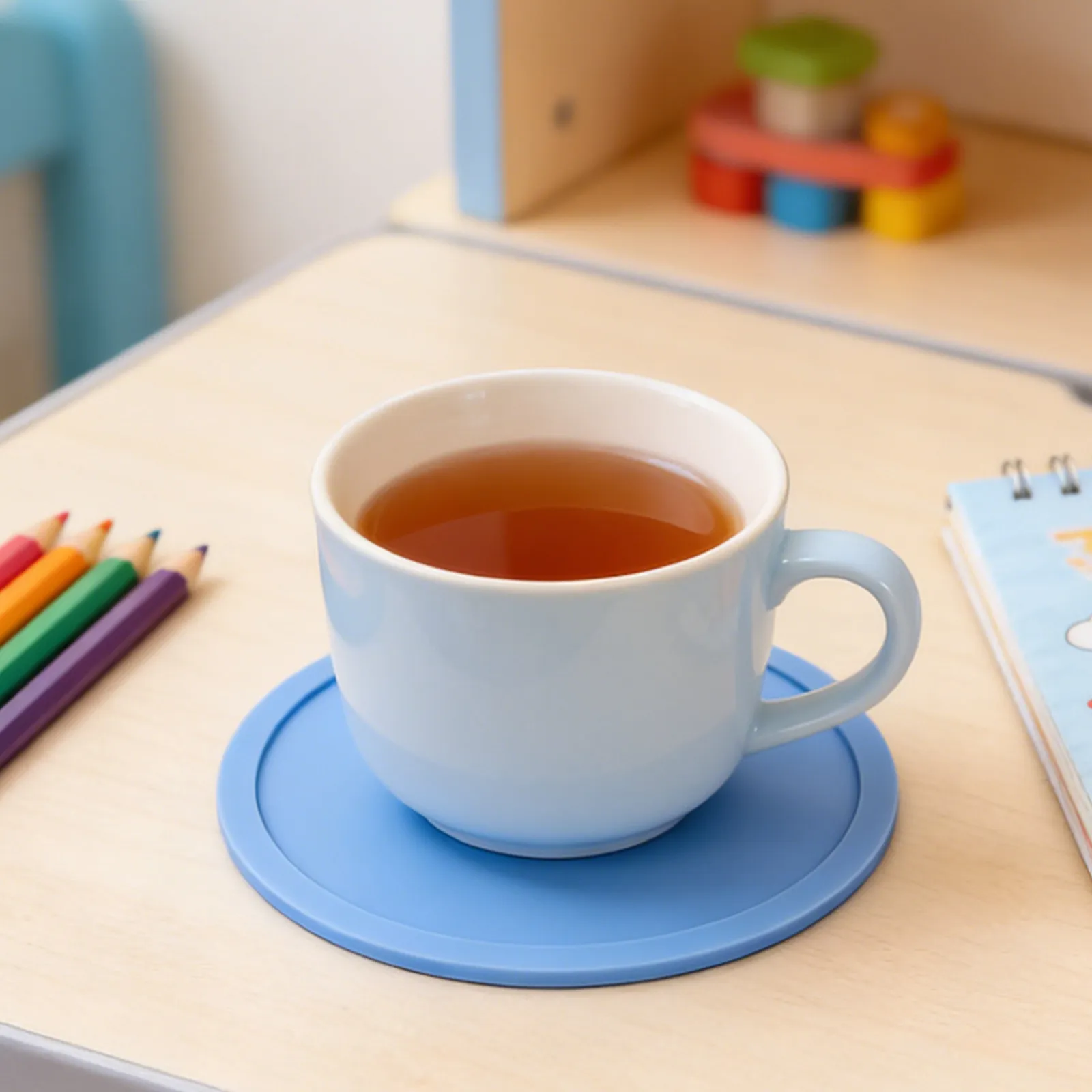 

Набор из 8 круглых силиконовых подставок: термостойкие, нескользящие, диаметр 3,94 дюйма, для офисного стола, бара, подставки под напитки