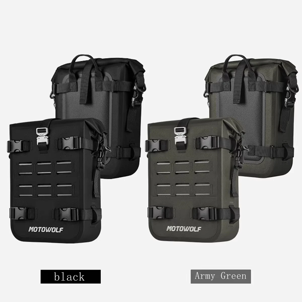 For HONDA Suzuki BMW R1200GS Yamaha Himalayas Motorcycle Frame Crash Bars Waterproof Bag Bumper Repair Tool Placement Saddlebags