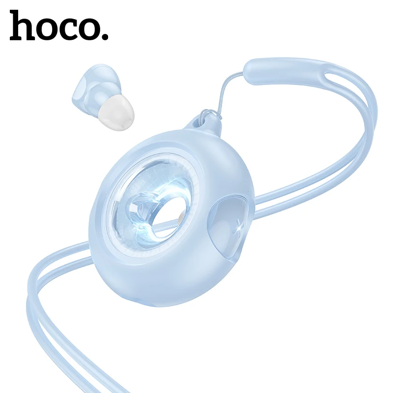 

HOCO EW71 Mini Donut Shape Wireless Bluetooth 5.4 Earphone with Atmosphere Light Candy Color Music HiFi Stereo Audio TWS Earbuds