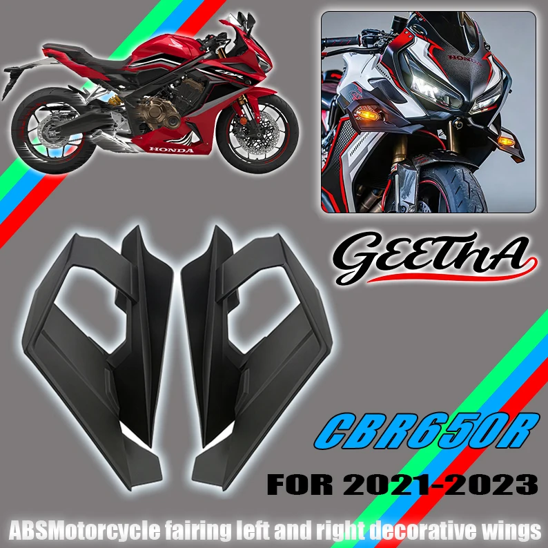

For Honda CBR650R CBR 650 R 2021 2022 2023 Modification Motorcycle cowl Trim Wing On Both Sides air deflector fixed wing Accesso