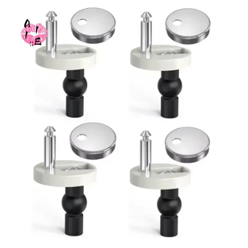 A11E-Toilet Seat Bolts & Screws Quick Release Top Hinge Fixings Expanding Rubber Top Nut Screws Toilet Seat Replacement Kit