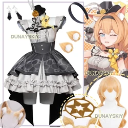 Iochi Mari Cosplay Game Blue Archive Costume Wigs Mari Dress Ear Outfit Suit Halloween Party Uniform Clothing for Women Girl