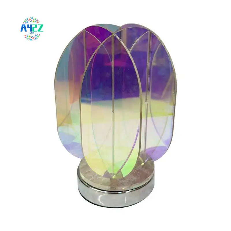 A42Z-LED Color Acrylic USB Table Lamp Bedroom Room Game Room Decor Night Lamp Desk Geometric Decorative Indoor Table Lamp