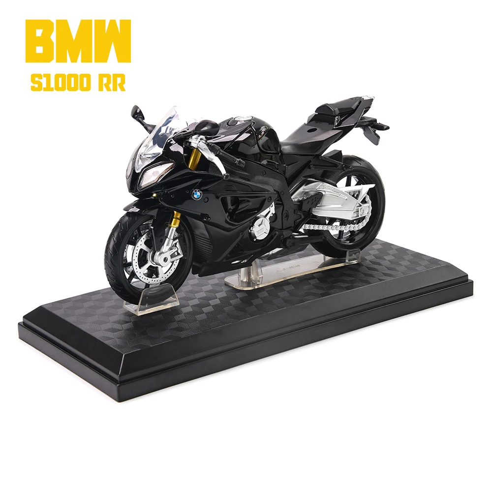 CCA 1:12 BMW S1000 RR Tricolor Alloy Motocross Licensed Motorcycle Model Toy Car Collection Gift Static die Casting Production