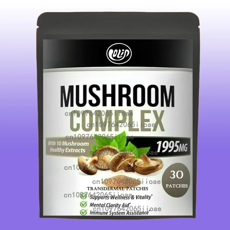 

Грибовидный комплекс Прозрачные пластыри Левы Гривы, Рейши и Кордицепс для памяти Натуральная энергия Снятие стресса 30 пластырей