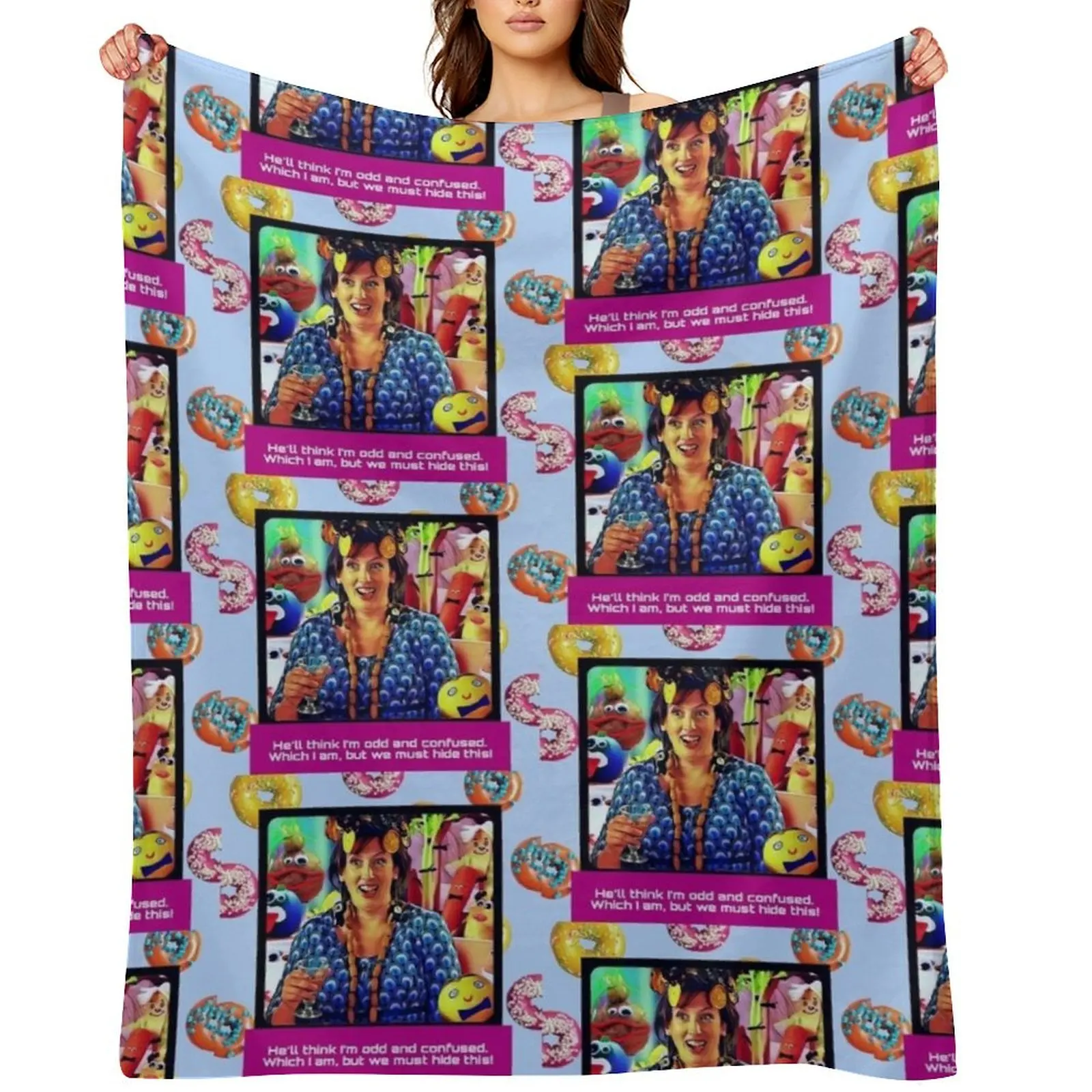 

Miranda Hart Throw Blanket Luxury Designer Travel Cute Retros Blankets